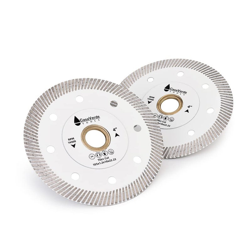 Casaverde 2pc/Lot 4 in Super Thin Dry Wet Diamond Porcelain Saw Blades - Image 2